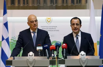  Ηχηρό μήνυμα  Δένδια από τη Λευκωσία: Η Κύπρος δεν είναι μόνη