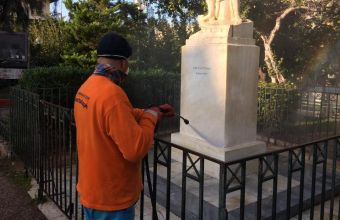 Δήμος Αθηναίων: Δράσεις καθαριότητας και αποκατάστασης στην πλατεία Κανάρη