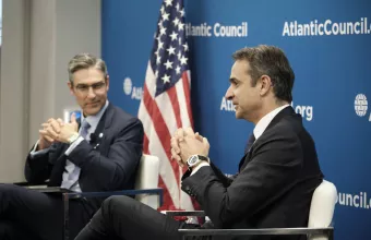 Μητσοτάκης στο Atlantic Council: «Η συμφωνία Λιβύης - Τουρκίας είναι γεωγραφικά γελοία»