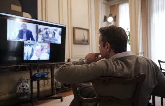 Τηλεδιάσκεψη Μητσοτάκη ενόψει της συνεδρίασης του Eurogroup - Η θέση της Αθήνας