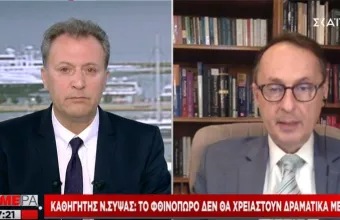 Κορωνοϊός - Σύψας στον ΣΚΑΪ: Αν υπάρξει χαλάρωση η καμπύλη θα ανέβει απότομα