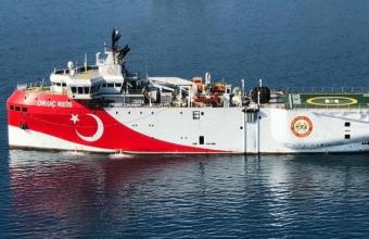 Εντός ελληνικής υφαλοκρηπίδας παραμένει το Ορούτς Ρέις-Σε πλήρη διάταξη το Πολεμικό Ναυτικό