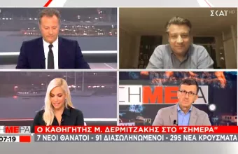 Δερμιτζάκης στον ΣΚΑΪ: Η Ελλάδα πιθανόν έχει πάνω από 1000 κρούσματα την ημέρα