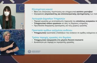 Χαραλαμπογιάννη: Μόνο επείγουσες περιπτώσεις και κατόπιν ραντεβού στις δημόσιες υπηρεσίες