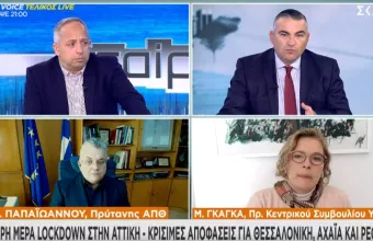Γκάγκα-Παπαϊωάννου σε ΣΚΑΪ: Πόσο θα διαρκέσει το lockdown και πού βρισκόμαστε επιδημιολογικά