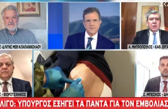 Καπραβέλος σε ΣΚΑΪ: Το εμβόλιο είναι το όπλο μας -Αυτή τη στιγμή δε μπορούμε να μιλάμε για χαλάρωση μέτρων