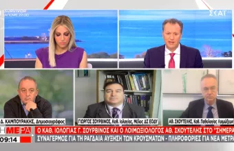 Σουρβίνος – ΣΚΑΪ: Τι ανέφερε για βρετανική μετάλλαξη και παιδιά - Πιθανότητα αυστηρότερων μέτρων