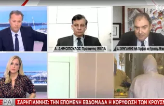 Σαρηγιάννης -ΣΚΑΪ: Την επόμενη βδομάδα η κορύφωση κρουσμάτων - Υπάρχει σενάριο και για 4ο κύμα