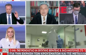 Βασιλακόπουλος σε ΣΚΑΪ: Να ανοίξουν μικρά μαγαζιά σε 2 βδομάδες -Οι διαδηλώσεις εντείνουν το πρόβλημα