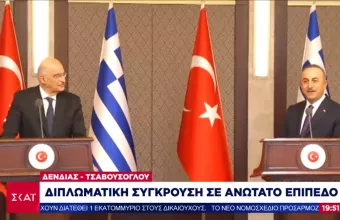 Επεισόδιο στις κοινές δηλώσεις στην Τουρκία: Οι προκλήσεις Τσαβούσογλου, οι απαντήσεις Δένδια