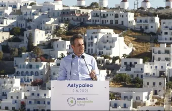 Μητσοτάκης: Η Αστυπάλαια του 2021 φωτίζει το μέλλον επόμενης γενιάς-Δοκιμαστική βάση για πράσινη μετάβαση