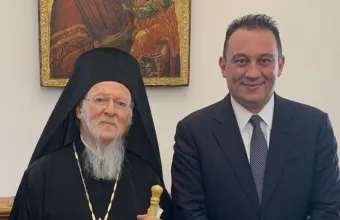 Στο Φανάρι για τα ονομαστήρια  του Οικουμενικού Πατριάρχη Βαρθολομαίου ο Κώστας Βλάσης