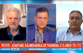 Βασιλακόπουλος - ΣΚΑΪ: Τελευταία εβδομάδα χάσαμε 6 νέους – Θέμα εμβολιού στα παιδιά 5 με 12 στις ΗΠΑ