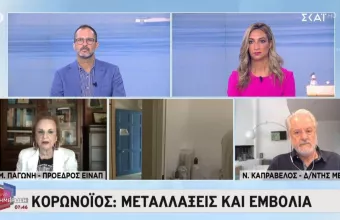 Παγώνη σε ΣΚΑΪ: Εμβολιαστείτε, έρχεται δύσκολος χειμώνας – Τι μου είπε ο Άδωνις Γεωργιάδης