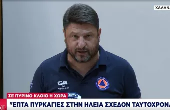 Χαρδαλιάς: 7 πυρκαγιές εκδηλώθηκαν σχεδόν ταυτόχρονα στην Ηλεία- Δύσκολες οι επόμενες μέρες 