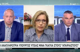 Γκάγκα σε ΣΚΑΪ για πλαστά πιστοποιητικά: Οι ποινές θα είναι αυστηρές