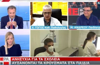 Γώγος σε ΣΚΑΪ: Αυξάνονται οι εισαγωγές -Να ανοίξουν κι άλλες κλίνες στα παιδιατρικά