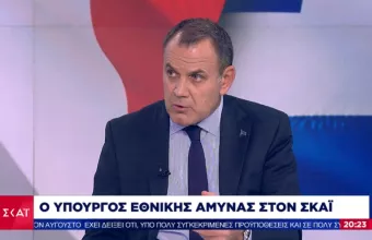 Παναγιωτόπουλος σε ΣΚΑΪ: Η αμυντική συνδρομή της ελληνογαλλικής συμφωνίας αφορά και σε θαλάσσιες περιοχές 