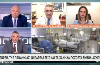 Εξαδάκτυλος-ΣΚΑΪ: Να μην ελπίζουμε σε εύκολο χειμώνα όσο δεν εμβολιαζόμαστε