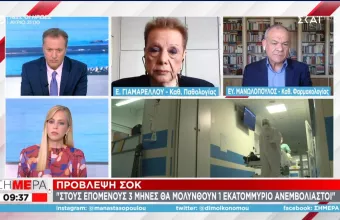 Πρόβλεψη σοκ: Σε 3 μήνες θα μολυνθούν 1 εκατ. ανεμβολίαστοι-Το σχόλιο Μανωλόπουλου-Γιαμαρέλλου 