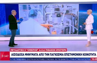 Παραλλαγή Όμικρον: Μεταδοτική αλλά μάλλον ηπιότερη-Τα δύο αισιόδοξα επιστημονικά ευρήματα
