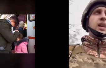 Σπαρακτικές εικόνες στην Ουκρανία: Πατέρας αποχαιρετά την κόρη του -Το μήνυμα στρατιώτη στους γονείς του -Δείτε βίντεο