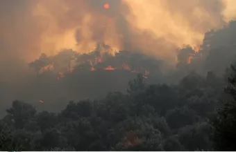 Φωτιά Λέσβος