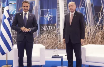 Μητσοτάκης με Ερντογάν