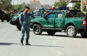 Αφγανός αστυνομικός όχημα