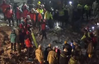 Η ελληνική διασωστική αποστολή βρέθηκε στο σημείο λίγο πριν τις 4 το απόγευμα