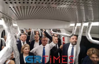 Η βόλτα Σταϊκούρα με το Μετρό Θεσσαλονίκης 