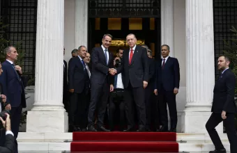 Μητσοτάκης με Ερντογάν