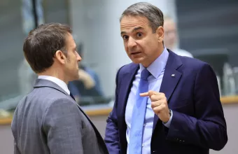 Μητσοτάκης  με Μακρόν