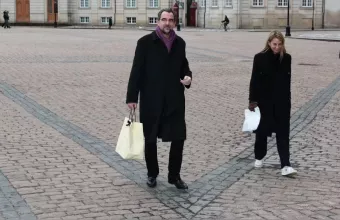 Ο Νικόλαος ντε γκρες και η Χρυσή Βαρδινογιάννη στη δεξίωση στο Amalienborg Palace