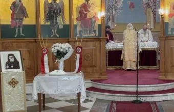 Τρισάγιο για τον Μακαριστό Αρχιεπίσκοπο Αλβανίας Αναστάσιο στο ναό της Αναστάσεως στο Αργυρόκαστρο