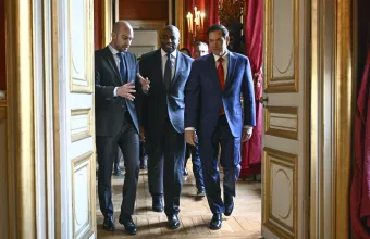 Μάρκο Ρούμπιο με Λάμι και Ζαν Νοέλ Μπαρό