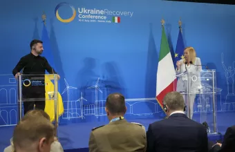 Βολοντιμίρ Ζελένσκι και Τζόρτζια Μελόνι