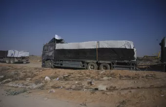 Gaza aid trucks