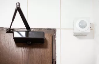 surveillance camera in the toilet room