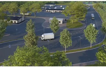 Ψηφιακή απεικόνιση του σταθμού Ευζώνων