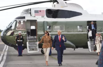 Βλάβη στο ελικόπτερο του Τραμπ κατά την αναχώρηση από τη Βρετανία