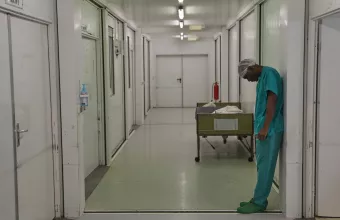 Νοσοκομείο στην Πορτ-ο-Πρενς, την πρωτεύουσα της Αϊτής