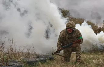 Ουκρανός στρατιώτης σε δράση