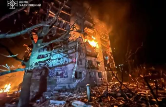 Κατεστραμμένο κτίριο στην Ουκρανία