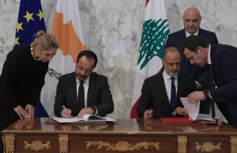 Νίκος Χριστοδουλίδης και Ζοζέφ Αούν