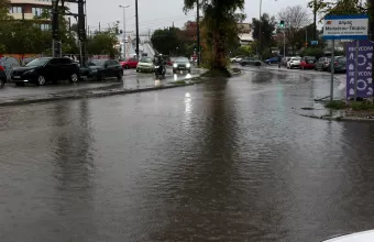 Πλημμυρισμένος δρόμος Ρέντη