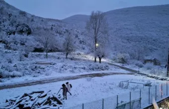 Χιονισμένο τοπίο Κρήτη