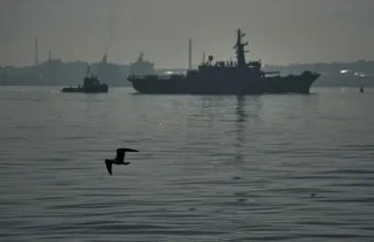 Το μεξικανικό πλοίο ARM Huasteco, που μεταφέρει βοήθεια σύμφωνα με την μεξικανική κυβέρνηση, φτάνει στον κόλπο της Αβάνας, στην Κούβα, την Παρασκευή 13 Μαρτίου 2026