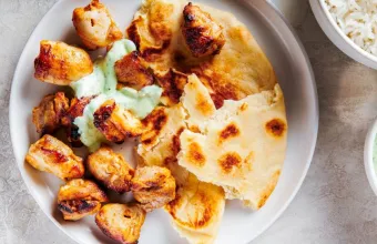 Σουβλάκια κοτόπουλου με ινδικά μπαχαρικά