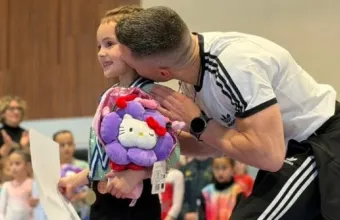 Λευτέρης Πετρούνιας και κόρη Σοφία